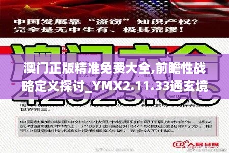 澳門正版精準免費大全,前瞻性戰(zhàn)略定義探討_YMX2.11.33通玄境