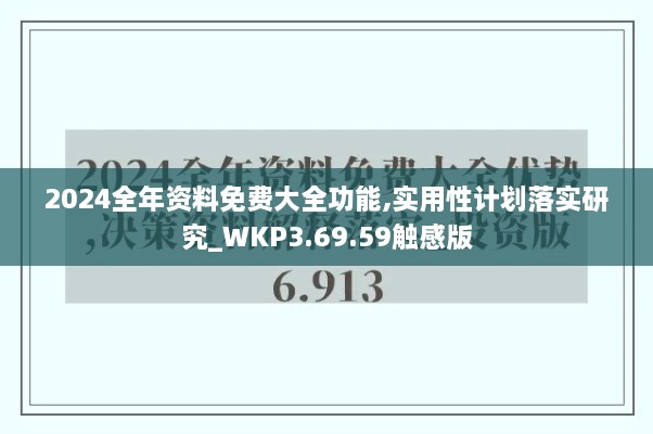 2024全年資料免費(fèi)大全功能,實(shí)用性計(jì)劃落實(shí)研究_WKP3.69.59觸感版