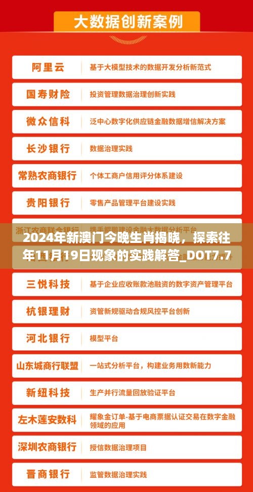 2024年新澳門今晚生肖揭曉，探索往年11月19日現(xiàn)象的實踐解答_DOT7.77.73速成版