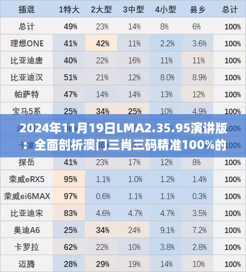 2024年11月19日LMA2.35.95演講版：全面剖析澳門三肖三碼精準(zhǔn)100%的背景與意義及實戰(zhàn)經(jīng)驗