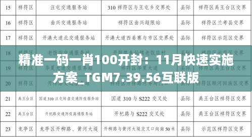 精準(zhǔn)一碼一肖100開(kāi)封：11月快速實(shí)施方案_TGM7.39.56互聯(lián)版