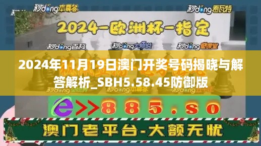 2024年11月19日澳門開獎號碼揭曉與解答解析_SBH5.58.45防御版