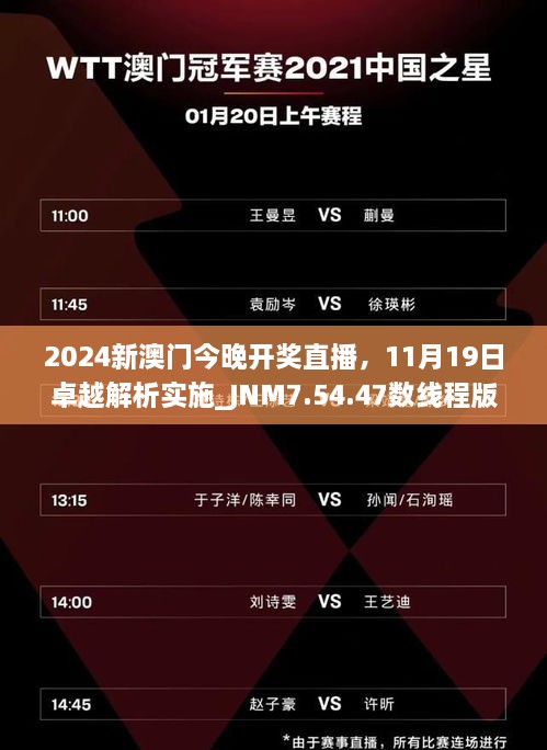 2024新澳門今晚開獎(jiǎng)直播，11月19日卓越解析實(shí)施_JNM7.54.47數(shù)線程版