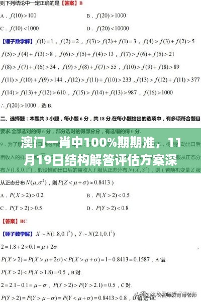 澳門一肖中100%期期準(zhǔn)，11月19日結(jié)構(gòu)解答評估方案深度解析_ZVW9.30.69銳意版