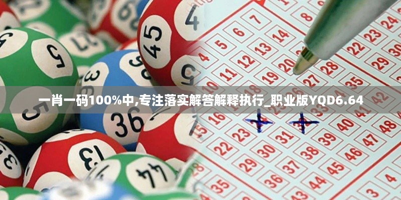 一肖一碼100%中,專注落實(shí)解答解釋執(zhí)行_職業(yè)版YQD6.64