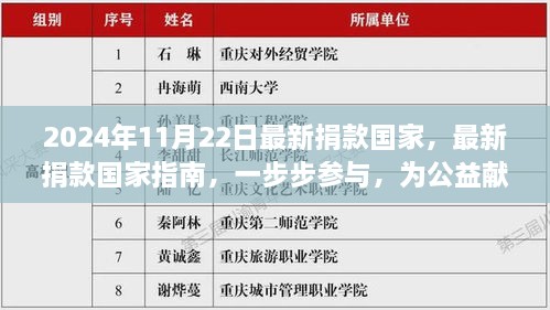 2024年11月最新版捐款指南，如何一步步參與公益貢獻力量