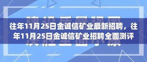 金誠信礦業(yè)招聘測評(píng)，深度解析產(chǎn)品特性與體驗(yàn)報(bào)告