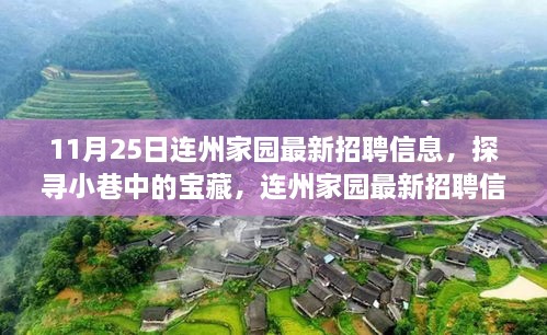 連州家園最新招聘，小巷寶藏與獨特小店的交織故事