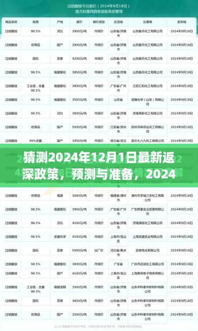 2024年返深政策最新預(yù)測與準(zhǔn)備指南，步驟詳解及猜測