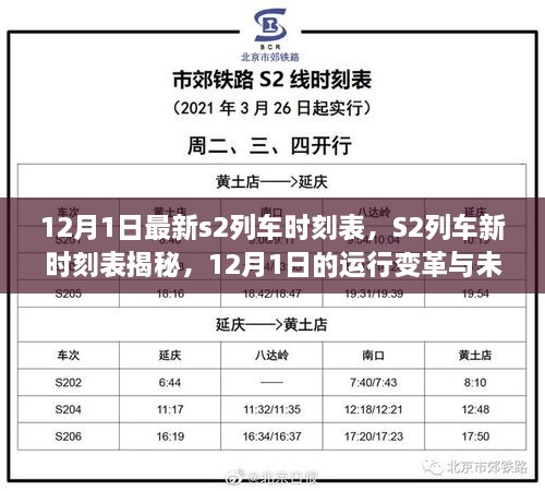 12月1日S2列車新時刻表揭秘，運行變革與未來展望