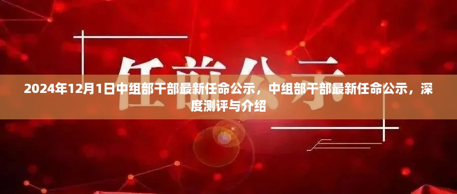 中組部干部最新任命公示深度測評與介紹，2024年任命名單揭曉