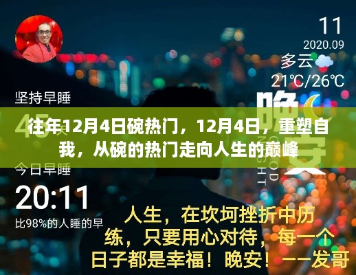 12月4日，從碗的熱門走向人生巔峰，重塑自我之旅