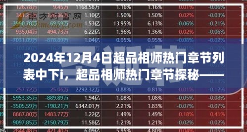 超品相師熱門章節(jié)探秘，以時(shí)間軸揭秘神秘力量（2024年12月4日中心）