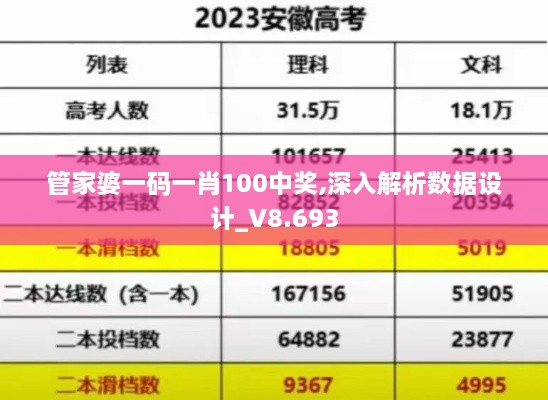 管家婆一碼一肖100中獎,深入解析數據設計_V8.693