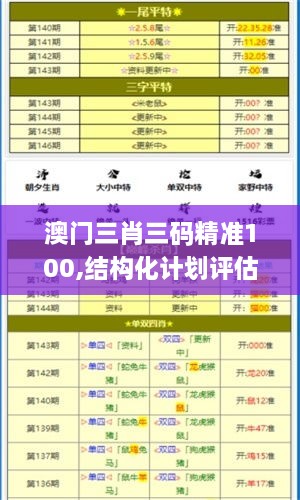 澳門三肖三碼精準100,結構化計劃評估_限量款4.559