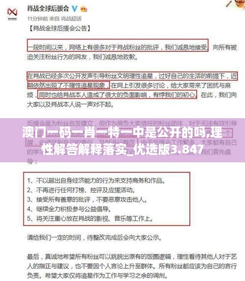 澳門一碼一肖一特一中是公開的嗎,理性解答解釋落實_優(yōu)選版3.847