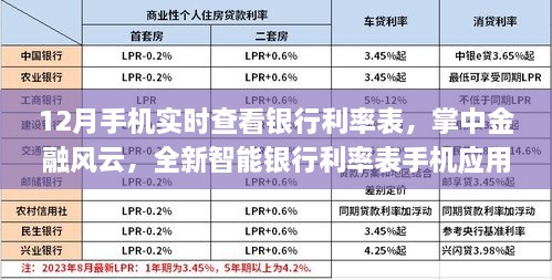 掌中金融風云，實時查看銀行利率表的手機應用