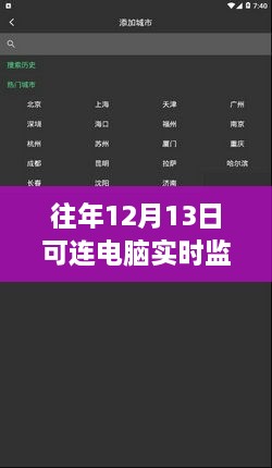 歷年12月13日精選，可連電腦實時監(jiān)視相機(jī)全解析與功能展示