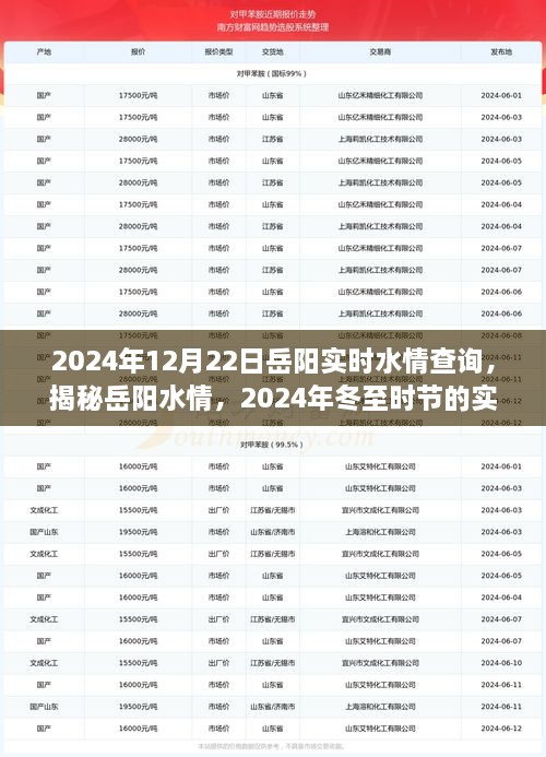 揭秘岳陽水情，冬至?xí)r節(jié)實(shí)時(shí)水情查詢指南（2024年）