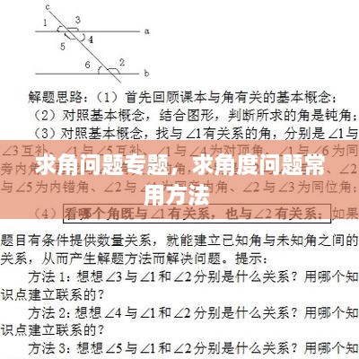 求角問題專題，求角度問題常用方法 