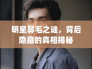 明星鼻毛之謎，背后隱藏的真相揭秘